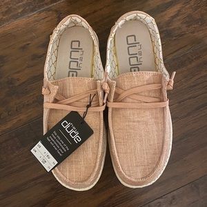 Hey Dude! Wendy Sparkling Metallic Canvas Slip Ons